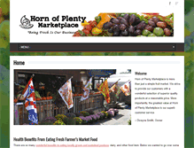 Tablet Screenshot of hornofplentymarketplace.com